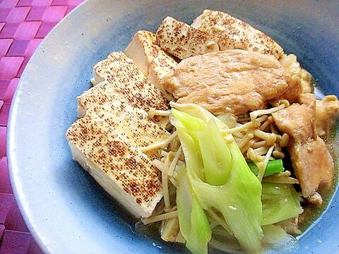 フライパンで簡単！鶏むね肉のすき煮風